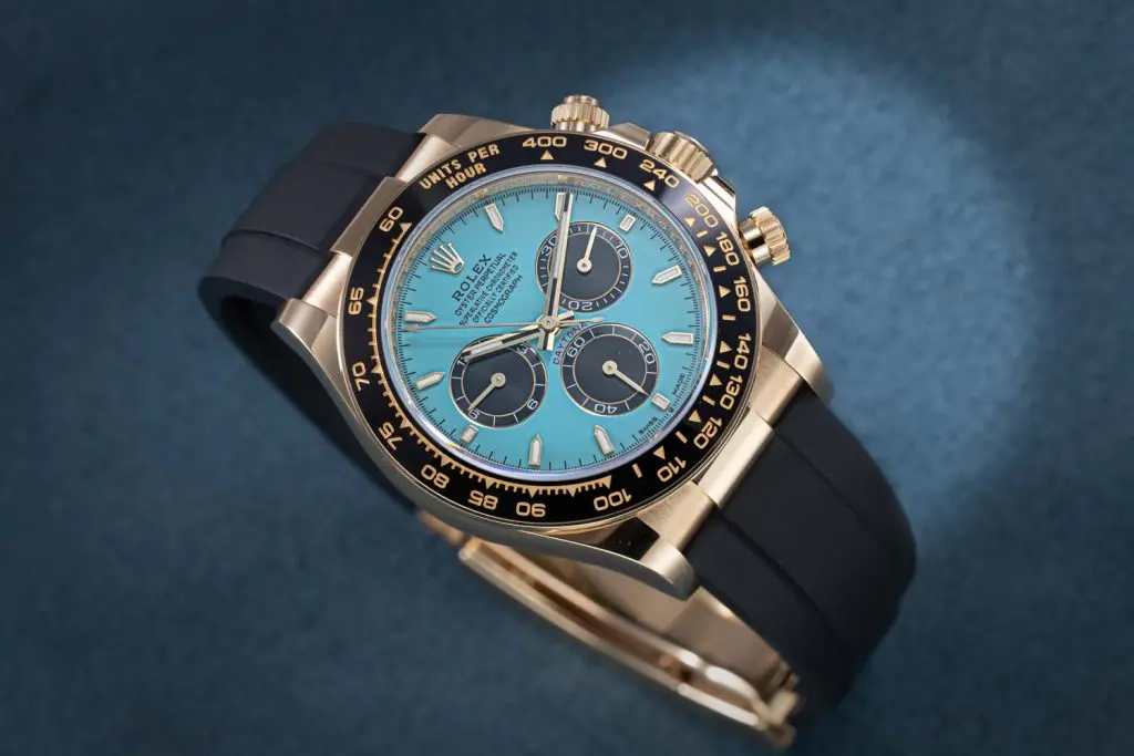 Rolex Cosmograph Daytona “Turquoise Blue” 4 Unicorn Luxury Rolex Oyster Perpetual Cosmograph Daytona Turquoise Blue Lacquer 7 Rolex Cosmograph Daytona “Turquoise Blue” Watch