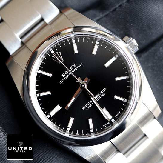Rolex Oyster Perpetual Automatic Black Dial Ladies 114200 Replica 5 Rolex Oyster 14200-0023 Replica stainless steel